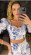 Cropped Laise Agatha Branco e Azul