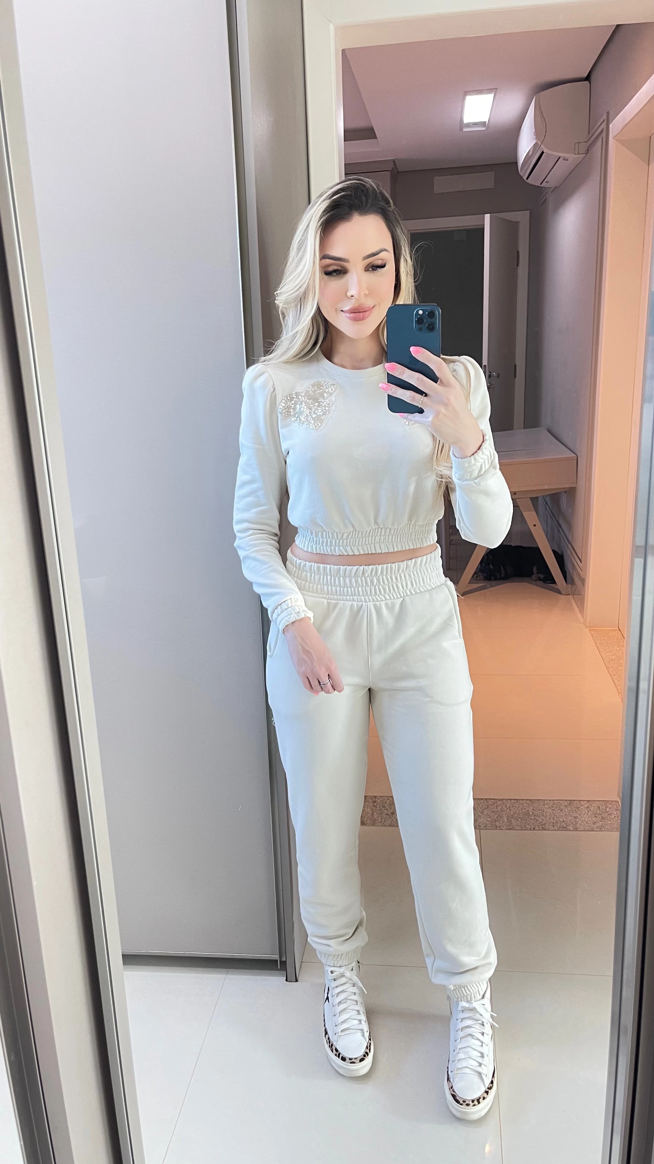 Calça Moletom Mia Off-White
