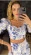 Cropped Laise Agatha Branco e Azul